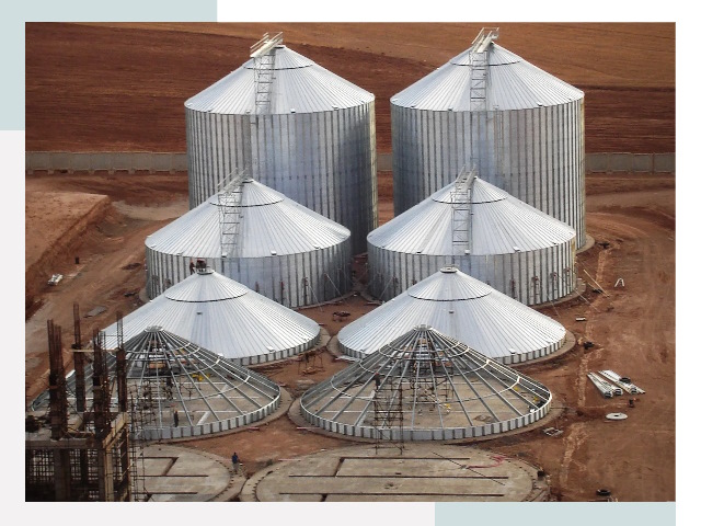 Строительство зерновых силосов в Пыть-яхе