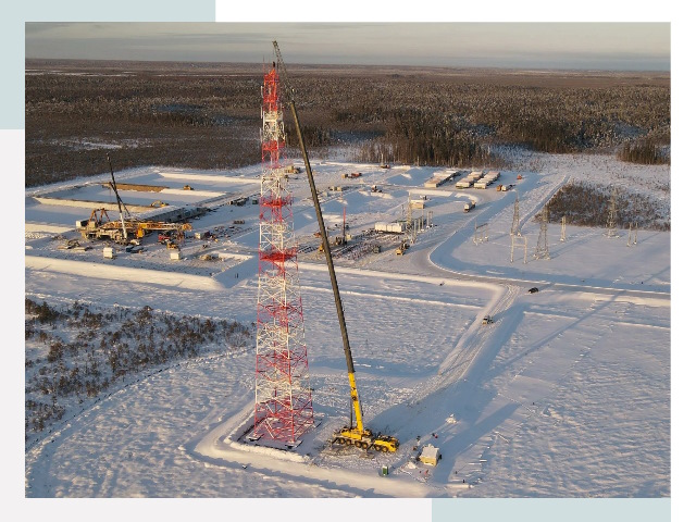 Мачты связи в Пыть-яхе