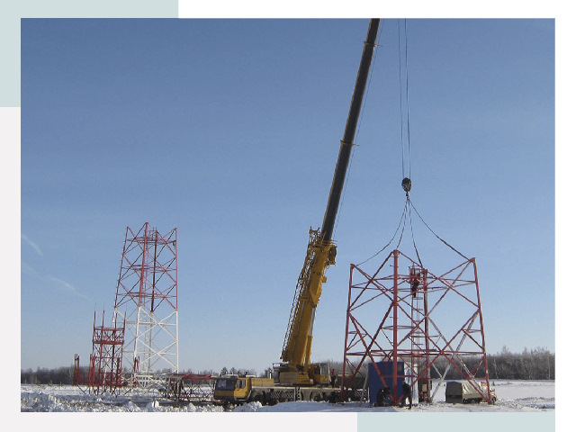 Монтаж вышек связи в Пыть-яхе