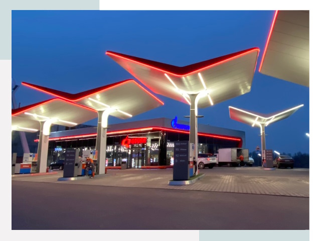 Навесы для АЗС в Пыть-яхе