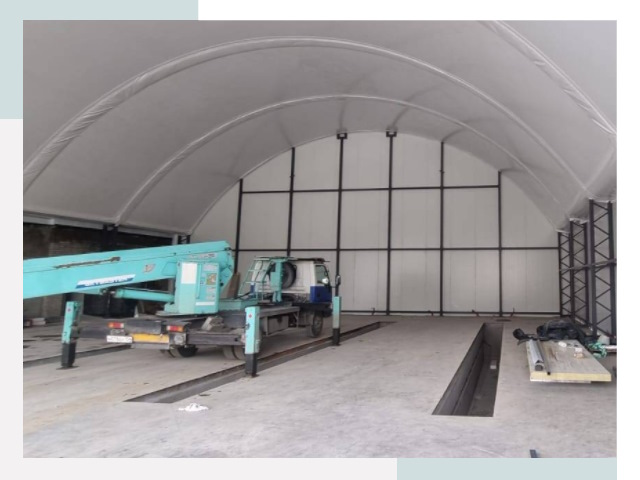 Внутреннее оснащение ангаров в Пыть-яхе